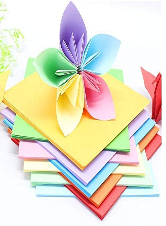 OFIXO 200 pcs Color Sheets Copy Printing Papers A4 Sheets Square Double Sided Colored Origami Folding Lucky Wish Paper DIY Craft - Image 4